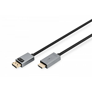 DisplayPort uz HDMI kabeļa adapteris 4K 30Hz DP/HDMI M/M 1m