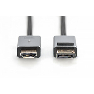 Кабельный адаптер DisplayPort — HDMI 4K 30 Гц DP/HDMI M/M 1 м