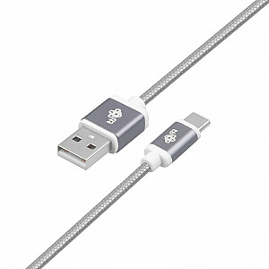 Кабель USB-USB C 1,5 м, серый шнур премиум-класса