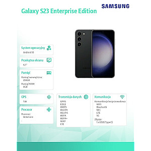 Смартфон Galaxy S23 5G (8+256 ГБ) Enterprise Edition Черный