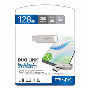 Флэш-накопитель 128 ГБ USB 3.2 Duo-Link P-FDI128DULINKTYC-GE
