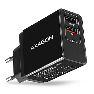 ACU-QS24 QC Сетевое зарядное устройство, 24 Вт, 2 порта USB-A, QC3.0/AFC/FCP + 5 В/1,2 А