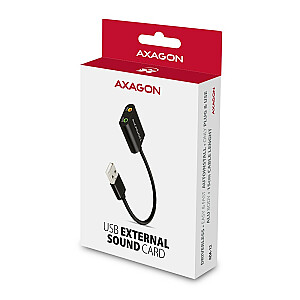 ADA-12 Ārējā stereo skaņas karte USB 2.0 48 kHz/16 bit, metāls, USB-A kabelis 15 cm garš