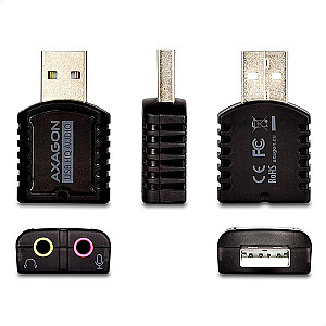 ADA-17 ārējā skaņas karte, USB 2.0 MINI, stereo 96 kHz/24 biti, USB-A ieeja