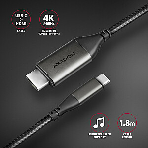 Переходник RVC-HI2MC USB-C -> HDMI 2.0 4K/60Гц Алюминий, кабель 1,8м