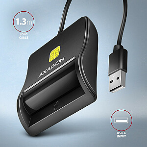 CRE-SM3N USB-считыватель идентификационных карт, кабель 1,3 м