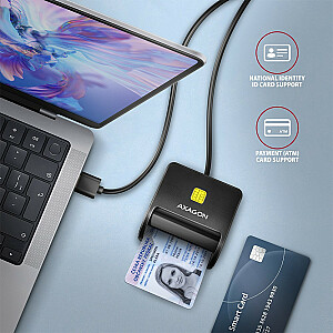 ID karšu lasītājs CRE-SM3SD un USB SD/microSD/SIM kartēm