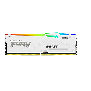 Память DDR5 Fury Beast RGB 64 ГБ (2*32 ГБ)/5200 CL36 белый