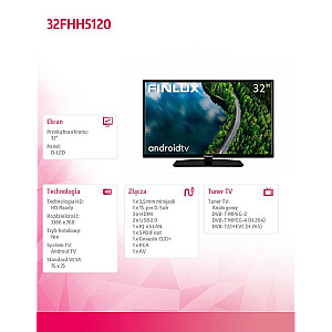 Телевизор LED 32, шт. 32FHH5120