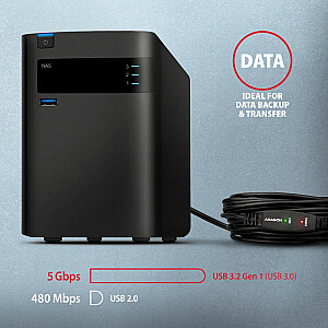 ADR-305 USB 3.0 A-M -> A-F aktīvais pagarinātāja/pastiprinātāja kabelis 5 m