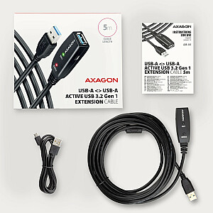 ADR-305 USB 3.0 A-M -> A-F aktīvais pagarinātāja/pastiprinātāja kabelis 5 m