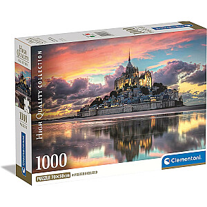 Puzle 1000 elementi Kompakts Lielisks Mont Saint-Michel