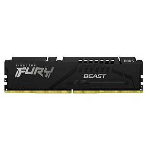 Atmiņa DDR5 Fury Beast 128GB (4*32GB)/5600 CL40 melna