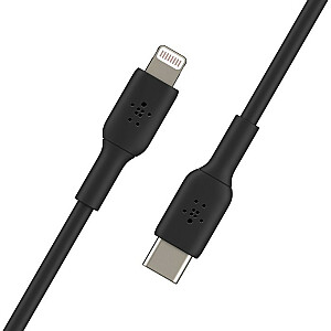 Boost Charge LTG/USB-C kabelis, 2 m, melns