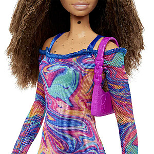 Кукла Barbie Fashionistas с завитыми волосами и веснушками