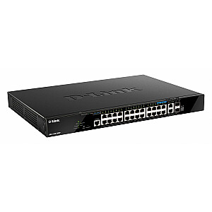 Интеллектуальный коммутатор DGS-1520-28MP 20GE PoE 4x2,5GE 2x10GE 2SFP+