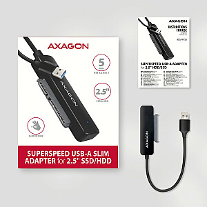 Адаптер ADSA-FP2A USB-A 5 Гбит/с SATA 6G 2,5-дюймовый жесткий диск/твердотельный накопитель FASTPort2