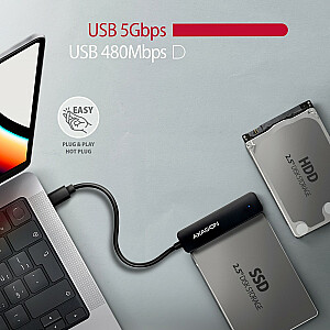 ADSA-FP2C USB-C 5Gbps SATA 6G adapteris 2,5" FASTPort2 HDD/SSD
