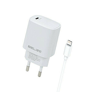 Настенное зарядное устройство USB-C мощностью 20 Вт + кабель Lightning
