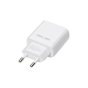 Настенное зарядное устройство GaN USB-C, 25 Вт + кабель USB-C, белый