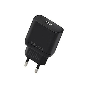 GaN USB-C PD 3.0 25W sienas lādētājs bez kabeļa, melns