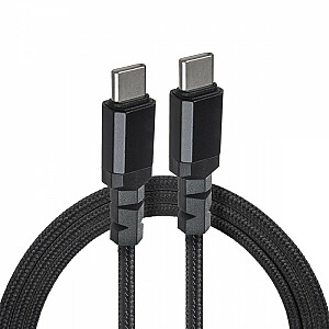 2 кабеля USB-C, 100 Вт, 2 м, поддерживающие передачу данных PD со скоростью до 10 Гбит/с MCE492 Черный