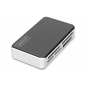 6-портовый картридер USB 2.0, универсальный, черный и серебристый