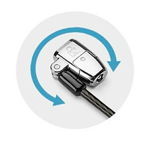 Klēpjdatora slēdzene ClickSafe 2.0 3-in-1 T veida stienis ar atslēgu, nano, ķīli