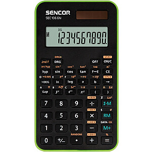 SEC 106 GN школьный и научный калькулятор, 10 разрядов, 56 функций