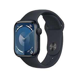 Apple Watch 9 GPS, 45 мм, алюминий, Север | Спортивный пояс North M/L