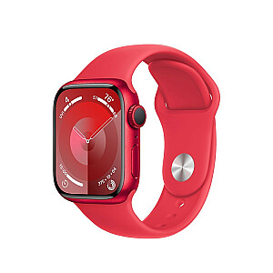 Часы Serie 9 с GPS, 41 мм (PRODUCT)RED, алюминиевый корпус, спортивный ремешок (PRODUCT)RED — S/M