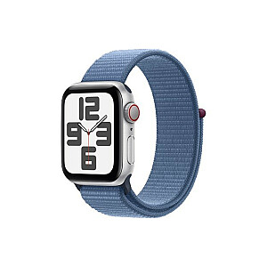 Часы SE GPS + Cellular, 40 мм, серебристый алюминиевый корпус, спортивный ремешок зимнего синего цвета