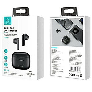 Наушники Bluetooth 5.3 TWS US14 с двумя микрофонами. Черный