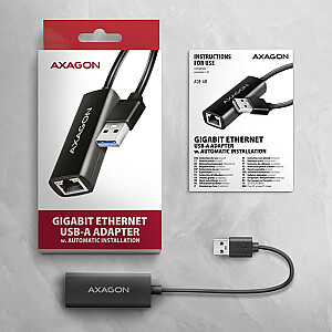 Адаптер ADE-AR Gigabit Ethernet, USB-A 3.2 Gen 1, автоматическая установка