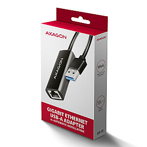 ADE-AR Gigabit Ethernet adapteris, USB-A 3.2 Gen 1, automātiska instalēšana