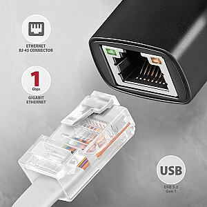 ADE-ARC Gigabit Ethernet adapteris, USB-C 3.2 Gen 1, Auto Install