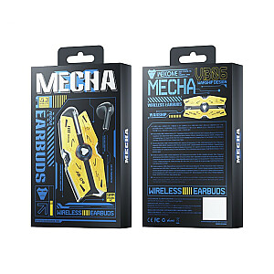 Беспроводные наушники серии VB06 Mecha — Bluetooth V5.3 TWS с чехлом для зарядки, желтый