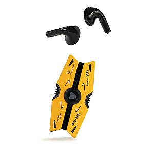 VB06 Mecha sērijas bezvadu austiņas — Bluetooth V5.3 TWS ar uzlādes vāciņu, dzeltens
