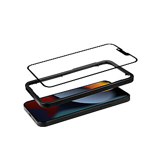 Антибактериальное 3D-бронированное защитное стекло для iPhone 14 / iPhone 13 / iPhone 13 Pro с установочной рамкой