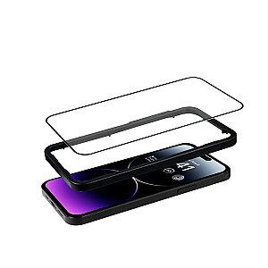 Antibakteriāls 3D bruņu stikls iPhone 14 Pro Max aizsargstiklam ar uzstādīšanas rāmi