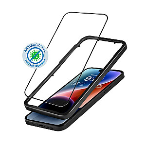 Antibakteriāls 3D Armor Glass iPhone 14 Pro ar montāžas rāmi