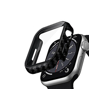 Гибридный корпус для часов Apple Watch 45 мм Карбоновый корпус со стеклом