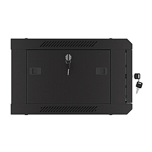 Шкаф подвесной 19 дюймов 4U 600x450 перфорированные двери (плоская упаковка) черный