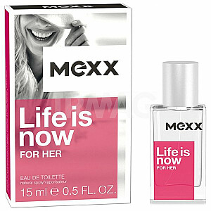 Tualetes ūdens Mexx Life Is Now For Her 15ml