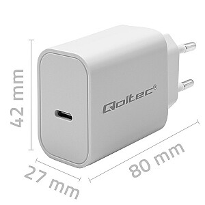 Зарядное устройство Super Quick PD | USB-C | 20 Вт | 5–12 В | 1,67-3А | Белый