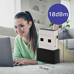 Īpaši ātrs bezvadu mini USB Wi-Fi adapteris | AC standarts | 650 Mbit/s