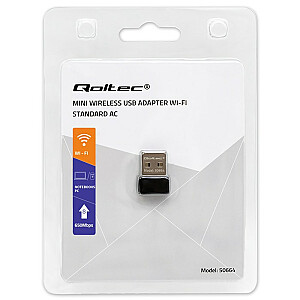 Īpaši ātrs bezvadu mini USB Wi-Fi adapteris | AC standarts | 650 Mbit/s