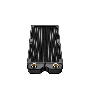 Тонкий радиатор водяного охлаждения Pacific C240 (240мм, 2x G 1/4, медь) черный