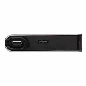 Док-станция USB-C 4K HDMI, USB 3.2 Gen 1, концентратор USB-A, GbE, карта памяти, зарядка PD 100 Вт, съемный кабель U442-DOCK5D-GY