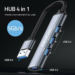 HUB-adapteris USB 3.0 4w1 | 4 USB 3.0 porti